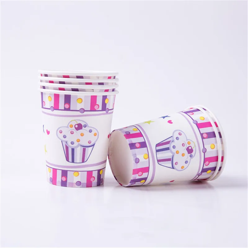 

90Pcs/Set Birthday Decorations Girl Supplies Disposable Tableware Paper Plates Cups Table Cover Baby Shower Party Favors Set