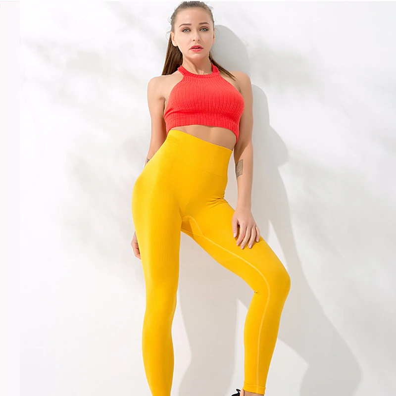 Женские майки для йоги с открытой спиной и лямкой на шее Высокоэластичный