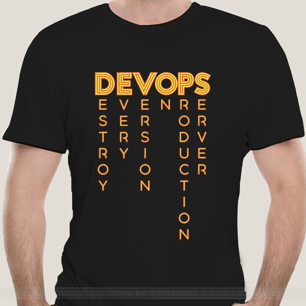 DEVOPS-реальное определение DEVOPS T shirt devops для компьютерного ботана geek программатор