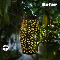 moonlux 1pcs solar garden light hollowout outdoor waterproof led landscape lamp path patio lighting