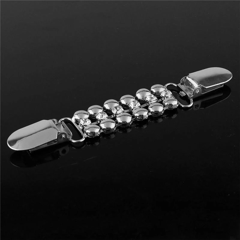 

Flexible Brooch Women Shawl Buckles Vintage Sweater Cardigan Crystal Brooch Duck Clip Pin Fashion Scarf Buckle Retro Scarf Clips