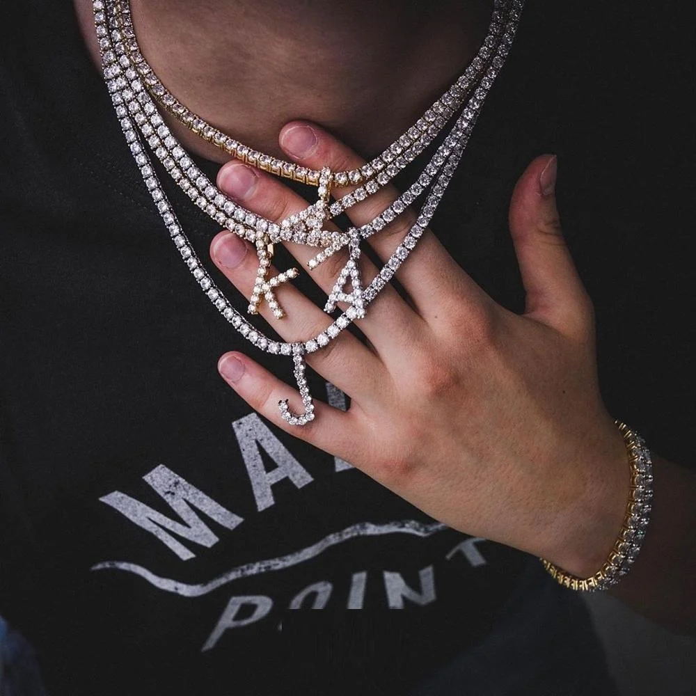 Новое поступление цепочка для тенниса в стиле хип хоп с фианитом 5 мм ожерелья