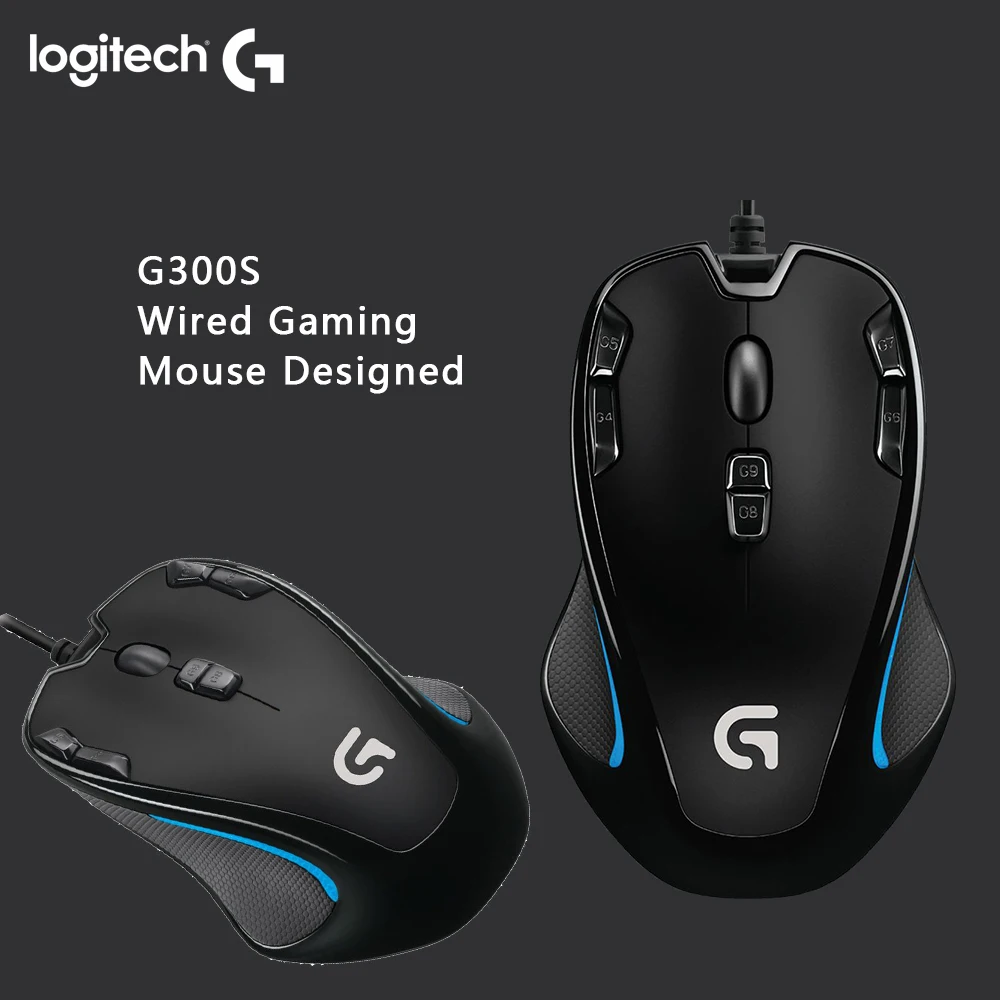 Мышь Logitech G300S Проводная игровая 2500DPI 9 перезаряжаемых программируемых кнопок |