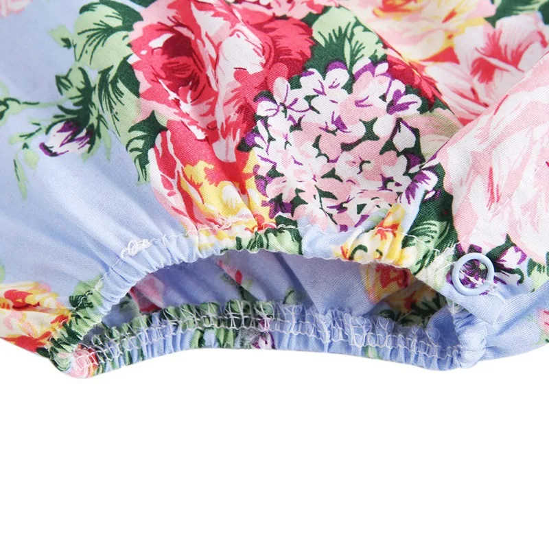 

WEIXINBUY Baby Girls Floral Rompers Set Flare Sleeve Jumpsuit With Headband 0-3Y