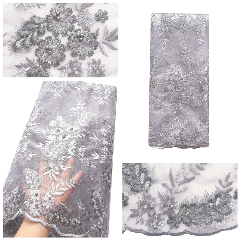 Сливовые Свадебные французские кружева ткани высокого качества Тюль