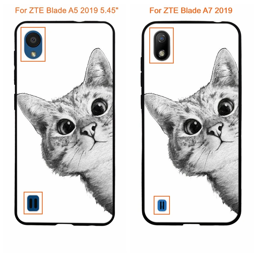 Для ZTE Blade A5 A7 2019 A3 2020 чехол мягкий TPU силиконовый для милый | Мобильные телефоны и