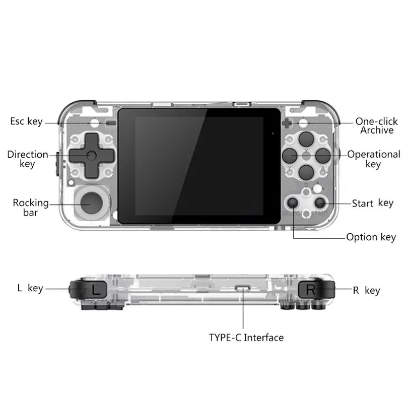 Игровая консоль POWKIDDY Q90 в стиле ретро 3 0 дюйма игровой автомат с IPS экраном игровая