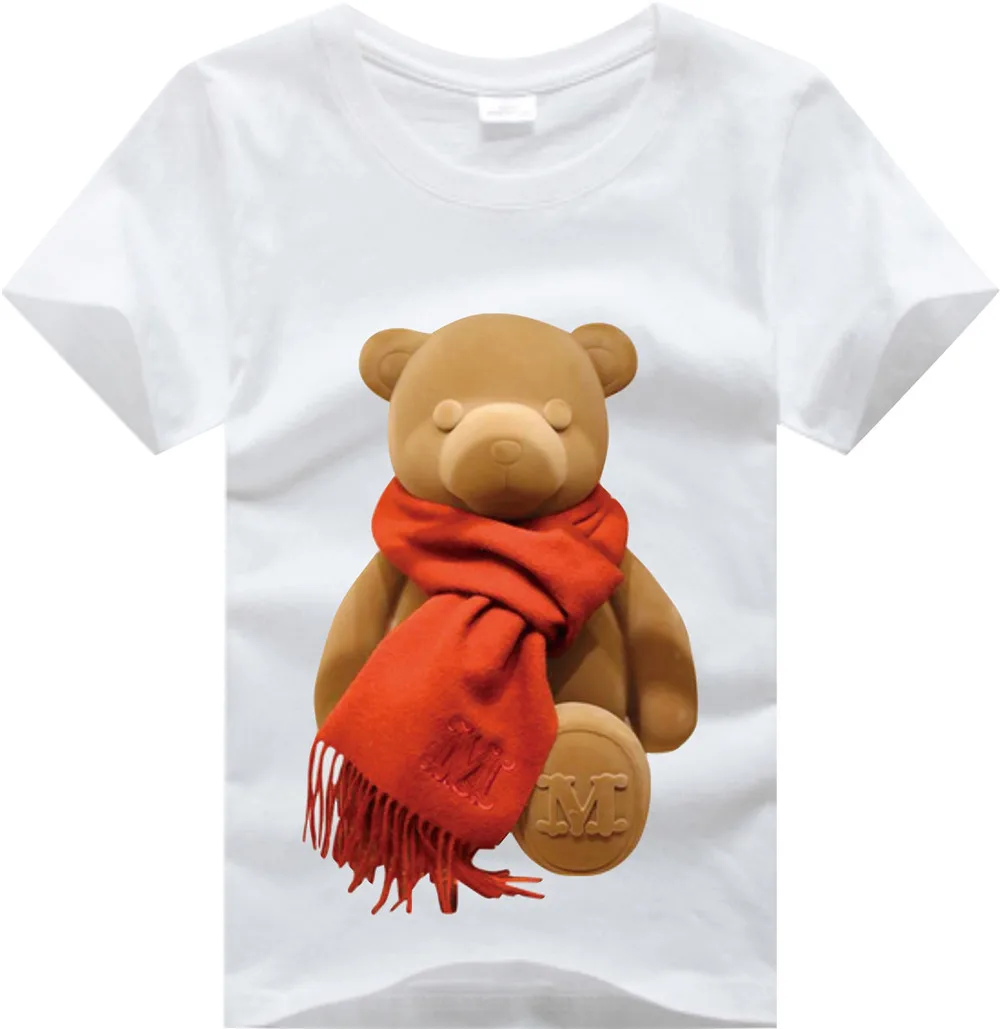 

T-shirt for a boy kids tops Cartoon Bear roupa infantil pra menino enfant ropa de nio ropa 10 12 Cotton Summer Short Sleeve