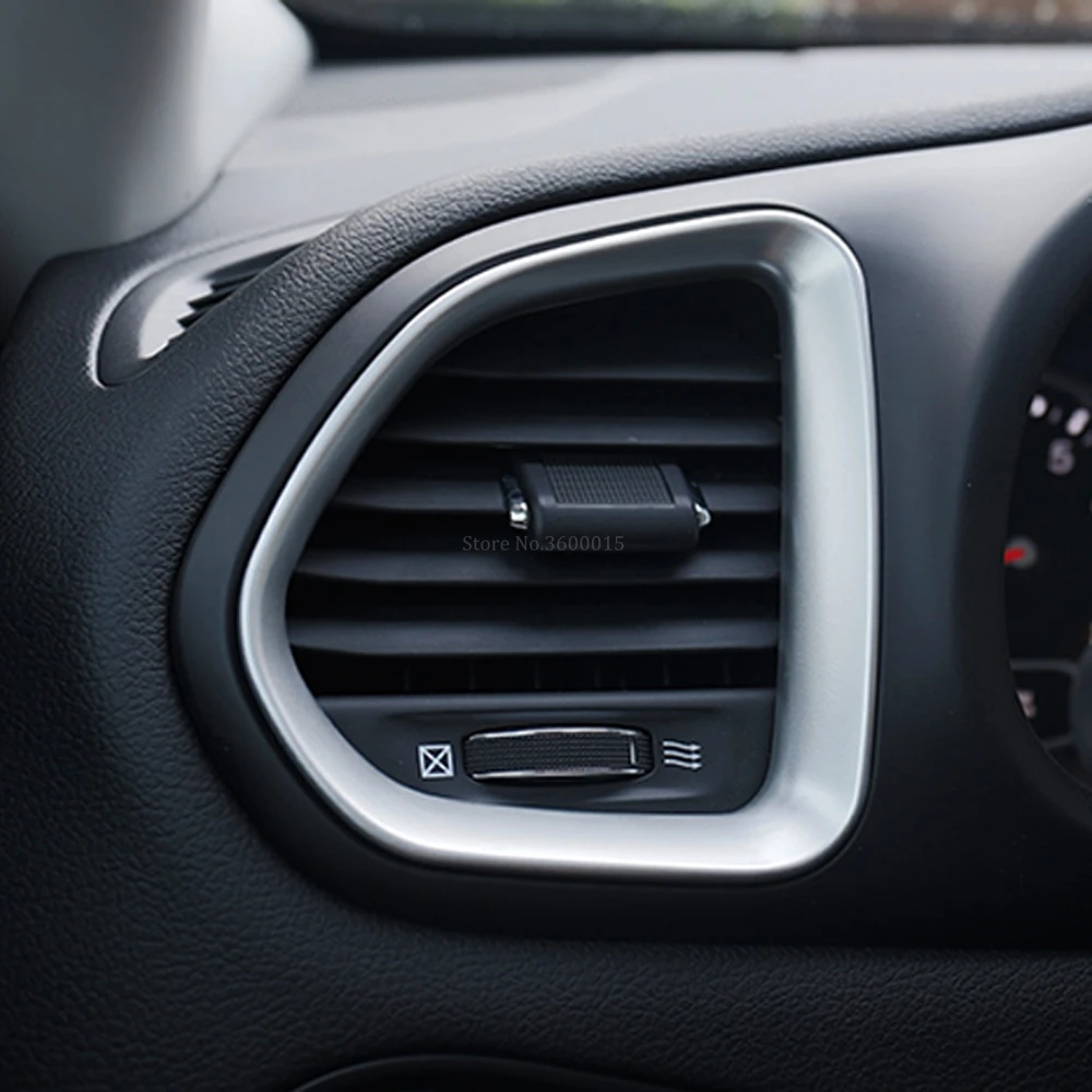 Для Jeep Renegade 2014 2018 2019 ABS Матовый автомобильные аксессуары Кондиционер AC Vent Outlet