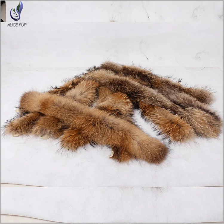 Натуральный меховой капюшон из енота отделка шарф черный воротник лисьего меха