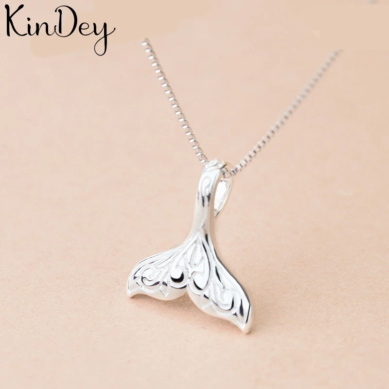 Ожерелья Kindey в стиле бохо с хвостом русалки серебряного цвета для женщин и