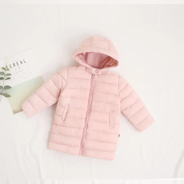 children down cotton padded coats winter clothes kids baby girls light jacket boys long coat outerwear fashion garment | Мать и ребенок