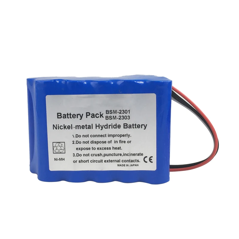 

New BSM-2301 for Nihon Kohden Monitor Battery BSM-2300 X062 YS-076P5 BSM-2301A 12V Ni-MH Rechargeable Battery