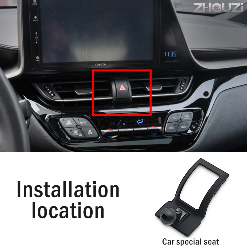 car mobile phone holder for toyota izoa chr c hr 2018 2019 2020 special mounts stand gps gravity navigation bracket accessories free global shipping