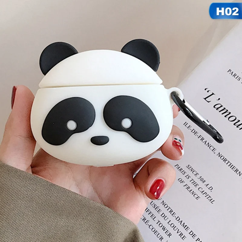 Чехол для наушников Airpods чехол силиконовый Милая мультяшная панда мягкие наушники чехол для Apple Air Pods Earpods чехол