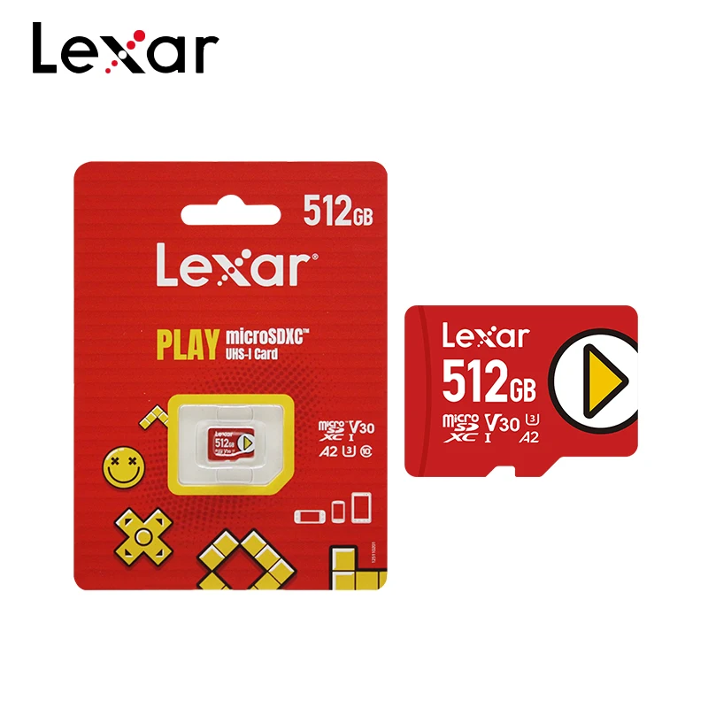 100% Original Lexar Memory Card PLAY  High Speed up to 150MB/s 512GB 1TB A2 Class 10 V30 U3 256GB A1 TF Card Microsd Card
