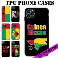 for iphone 5 6 7 8 s xr x plus 11 12 13 pro max se 2020 mini guinea bissau flag coat of arms theme soft tpu phone cases