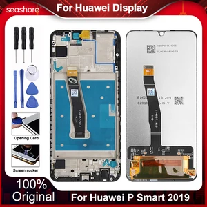6 21 original display for huawei p smart 2019 lcd display touch screen for huawei p smart 2019 lcd pot lx1 replacement parts free global shipping