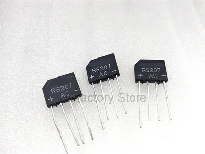 

NEW Original 10PCS RS207 DIP ZIP-4 Bridge Rectifier 2A 700V Wholesale one-stop distribution list