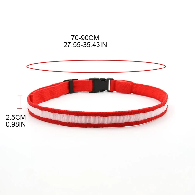 

Outdoor Sports Lighting Waist Belt LED Luminous Cycling Warning Glow Strap Safety Flashing Belt Reflective Strips for Night