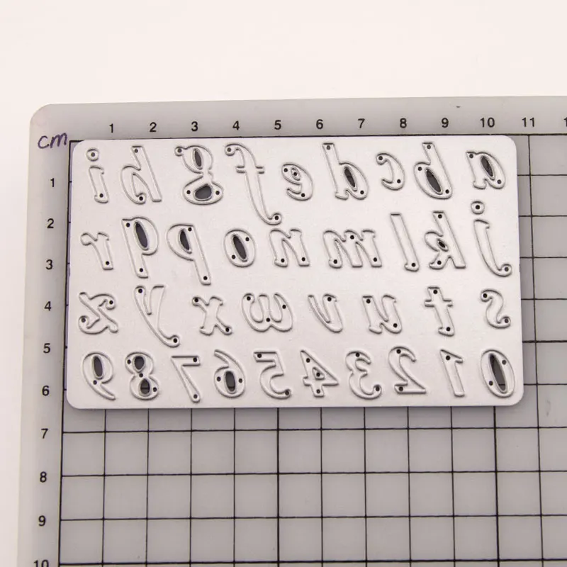 Высекальные штампы нижние буквы чехол металлическая крафт-бумага штамп