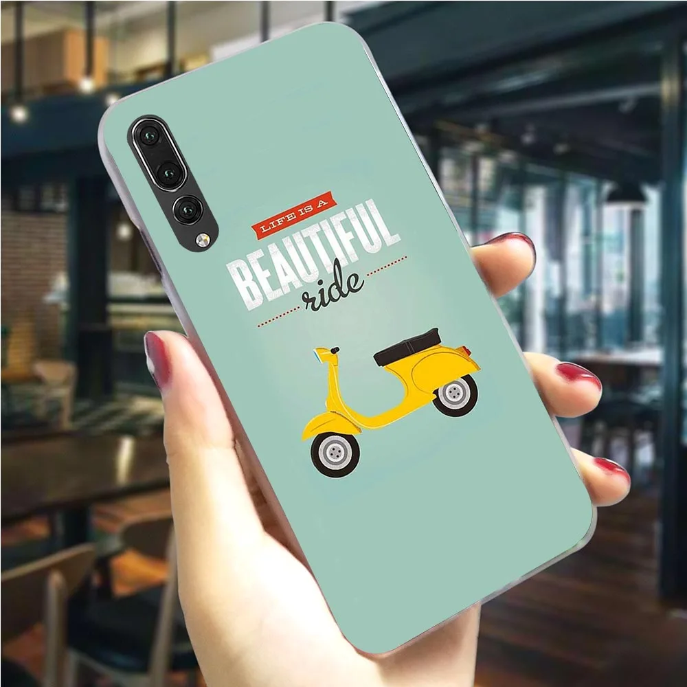 Чехол Vespa для телефона с скутером Huawei Honor 10 Lite Cover 6A 7A 8/9 View 20 Pro 9X Y6 Y7 Y9 Nova