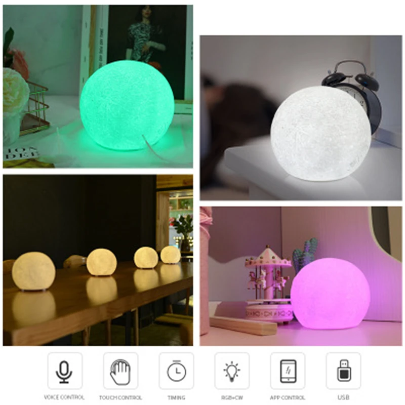 Светильник-Луна Smart Life 2 0 с сенсорным управлением и поддержкой Wi-Fi | Лампы