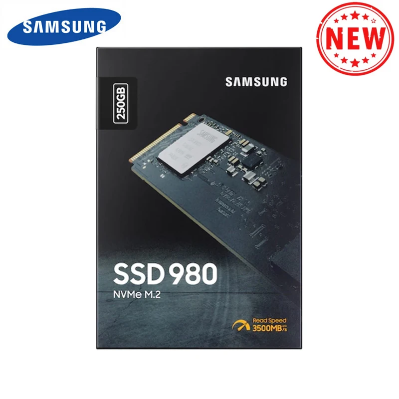 SAMSUNG 980 SSD NVMe M.2 250  500 1        TLC PCIe Gen 3, 0x4 NVMe 1, 4