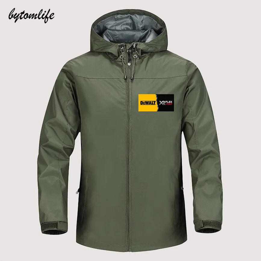 

Xr Flex Volt Black And Yellow Lightning Dewalt Autumn Winter Sailing Hiking Outdoor Hooded Windproof Jacket Men Top Quality Soft