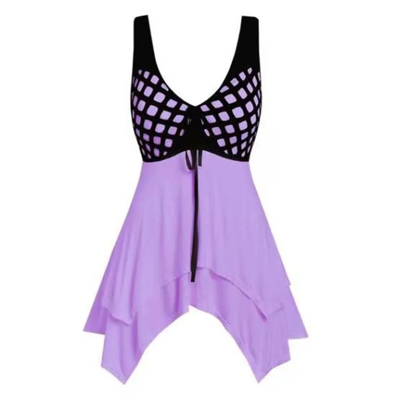 

New 2021 Women Summer Dress Fashion Casual Loose Plaid Dresses Sexy V Neck Sleeveless Off Shoulder Beach Party Mini Vestidos