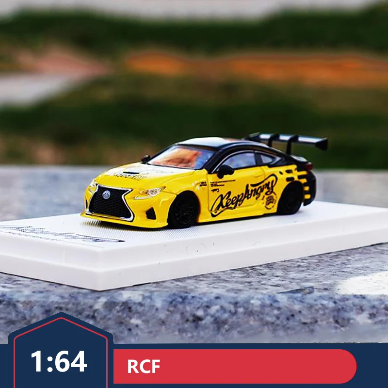 

TM1/64 Lexus RCF брендовая модифицированная модель автомобиля в виде Головы Кролика граффити модель автомобиля из сплава