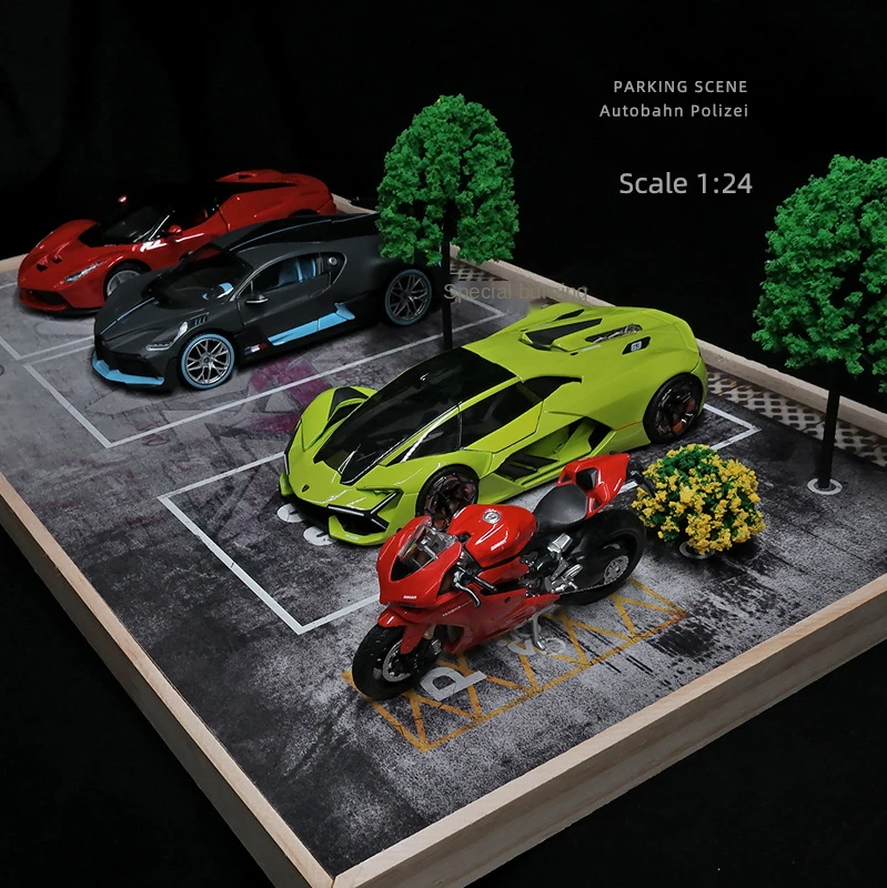 1:24 искусственная модель автомобиля гаража акриловая витрина Пыленепроницаемая
