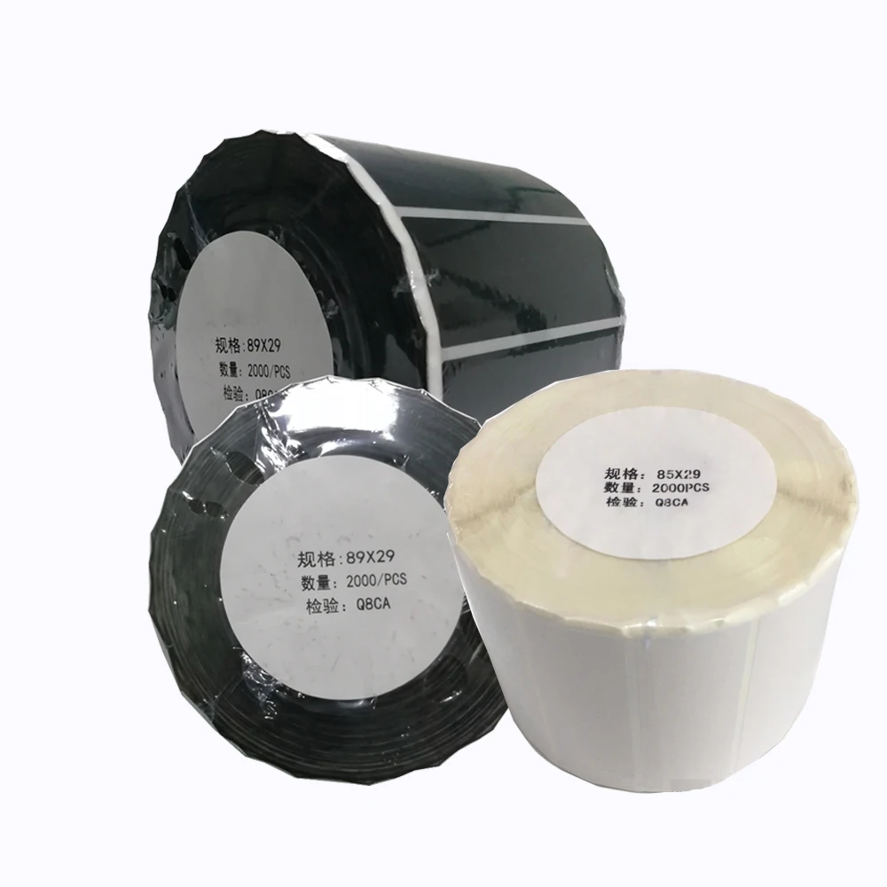 

HSPOS Per Roll Cellphone Imei Stickers Thermal Imei Label Barcode Label Direct Print in Black White Transparent