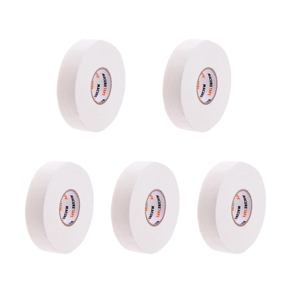 

5 Roll of Premium Cloth Hockey Stick Tape 1inch x 25 yds, Waterproof and Adhesive
