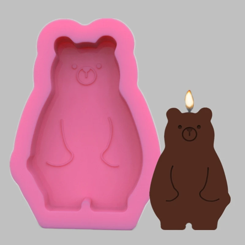 

Свеча в виде медведя эпоксидная смола, форма пластырь для ароматерапии мыло литья силиконовая форма «сделай сам» ремесла домашнего украшен...