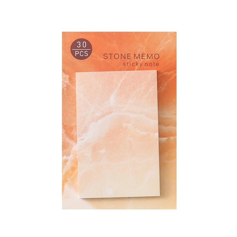 

Creative Marble Color Self Adhesive Memo Pad Stone Style Sticky Notes Bookmark School Office Stationery