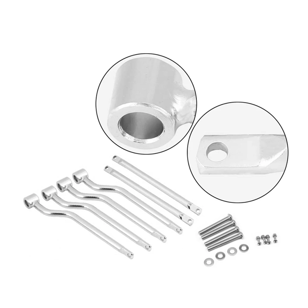 Металлические Боковые опорные планки для седла мотоцикла монтажные скобы