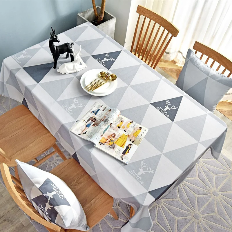 Бесплатная доставка Красочная треугольная Водонепроницаемая скатерть