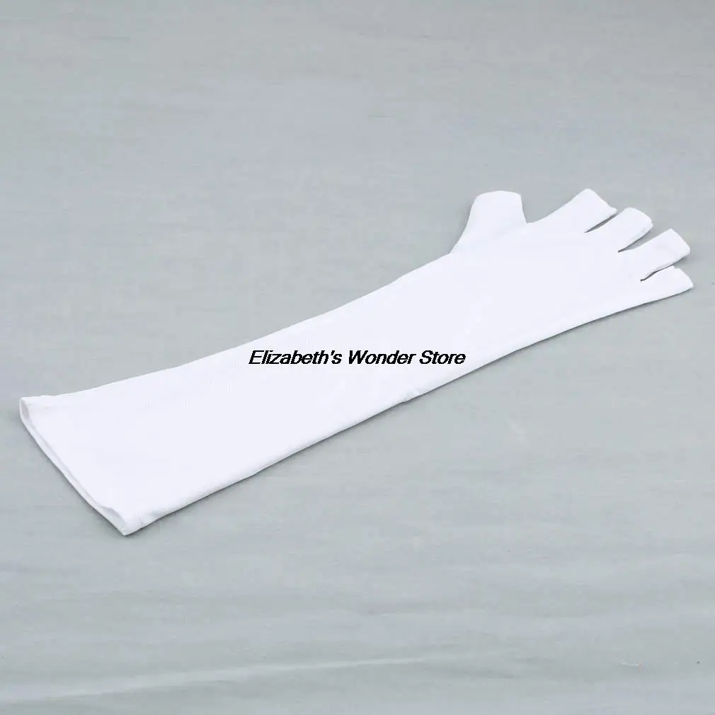 

1 pair UV Gel Nail Art Anti-ultraviolet Open-toed Protection Gloves Polish Tips Lamp