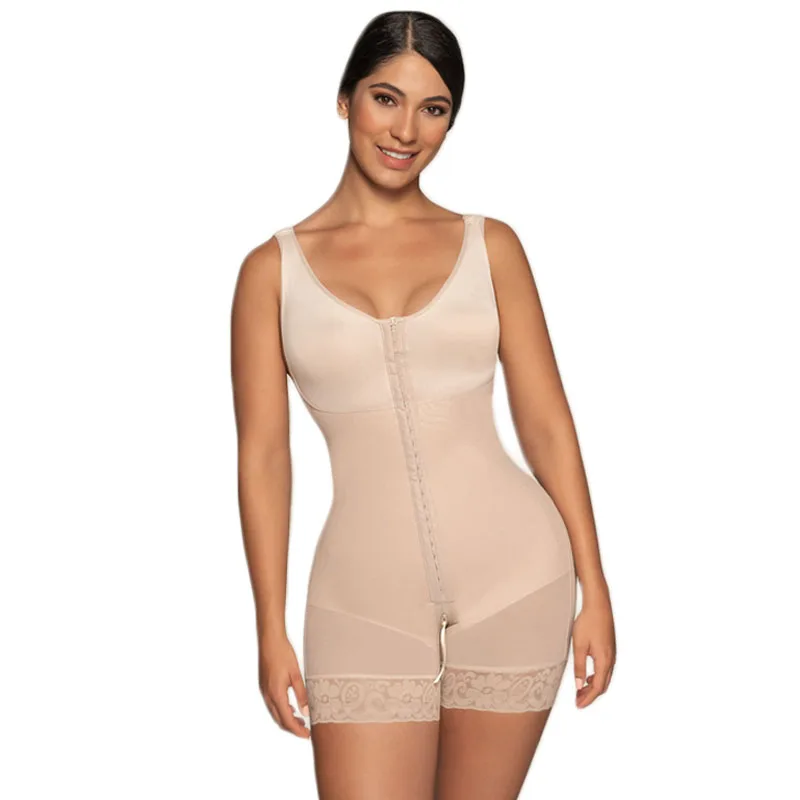 

Полный корректирующий бюстгальтер до середины икры, утягивающий корсет для живота и бедер, корсет для коррекции фигуры, хирургия послеродо...