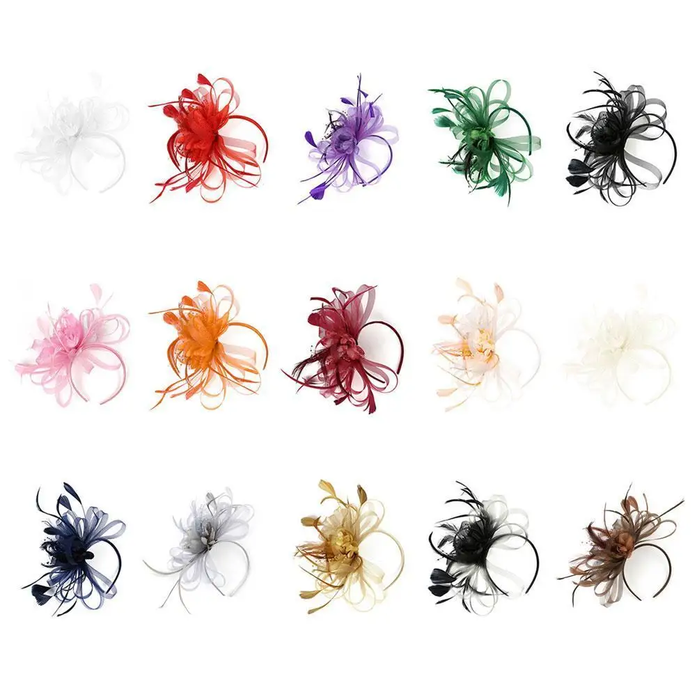 

Женская заколка для волос, с перьями, на свадьбу