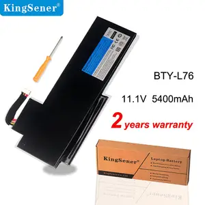 Аккумулятор KingSener BTY-L76 для ноутбука MSI GS70 MS-1771 MS-1772 MS-1774 2QC-019XCN, Medion Erazer X7615 X7613, 5400 мА  ч