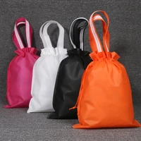 non woven portable shoes bag dustproof double drawstring environmental bag shopping bags sport bags reusable organizer packing