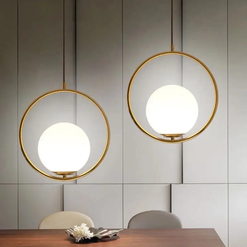 Современные подвесные светильники в стиле лофт скандинавском для столовой