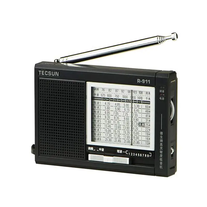 Радиоприемник TECSUN R 911 AM/FM/SM 11 диапазонов многодиапазонный радиоприемник с