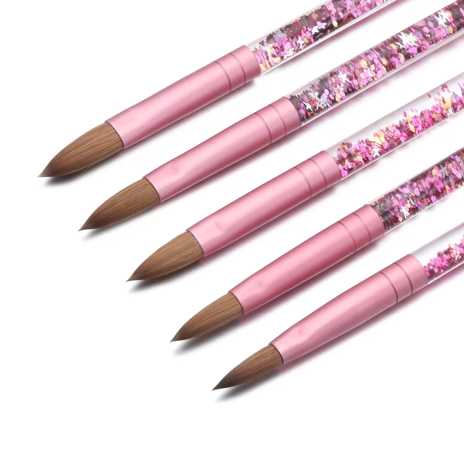 

Деревянная ручка в форме ручки для рисования ногтей, ручка для акрилового порошка, кисть для нейл-арта, акриловая кисть для ногтей