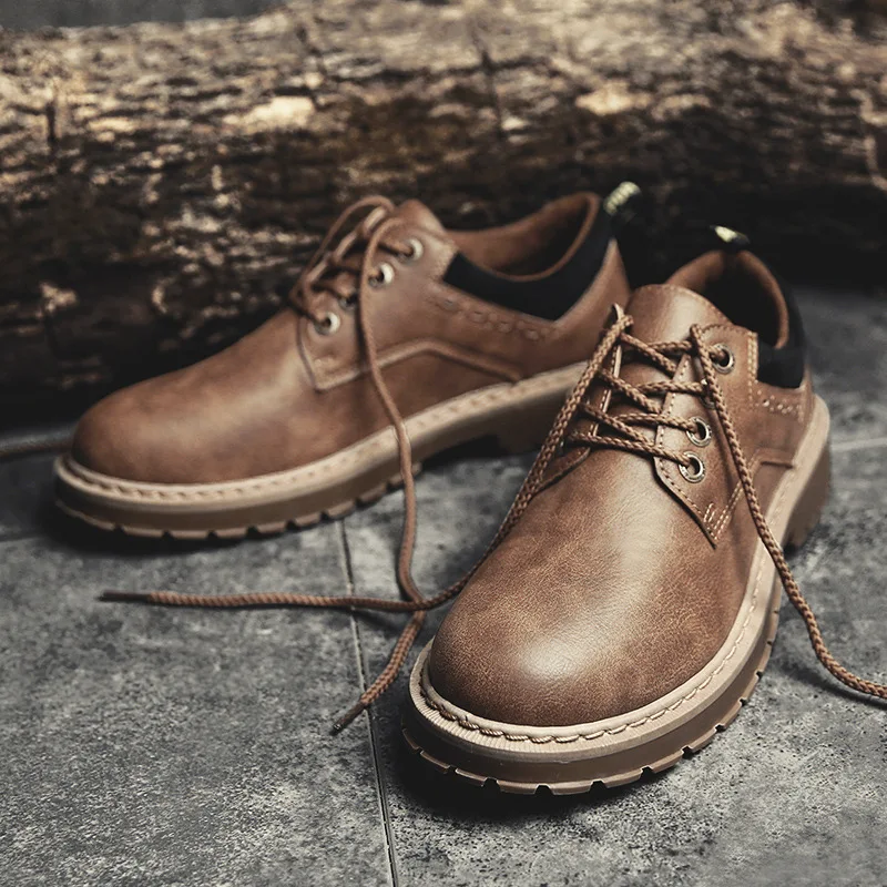 IMAXANNA весенние мужские повседневные кожаные туфли рабочая безопасная обувь с