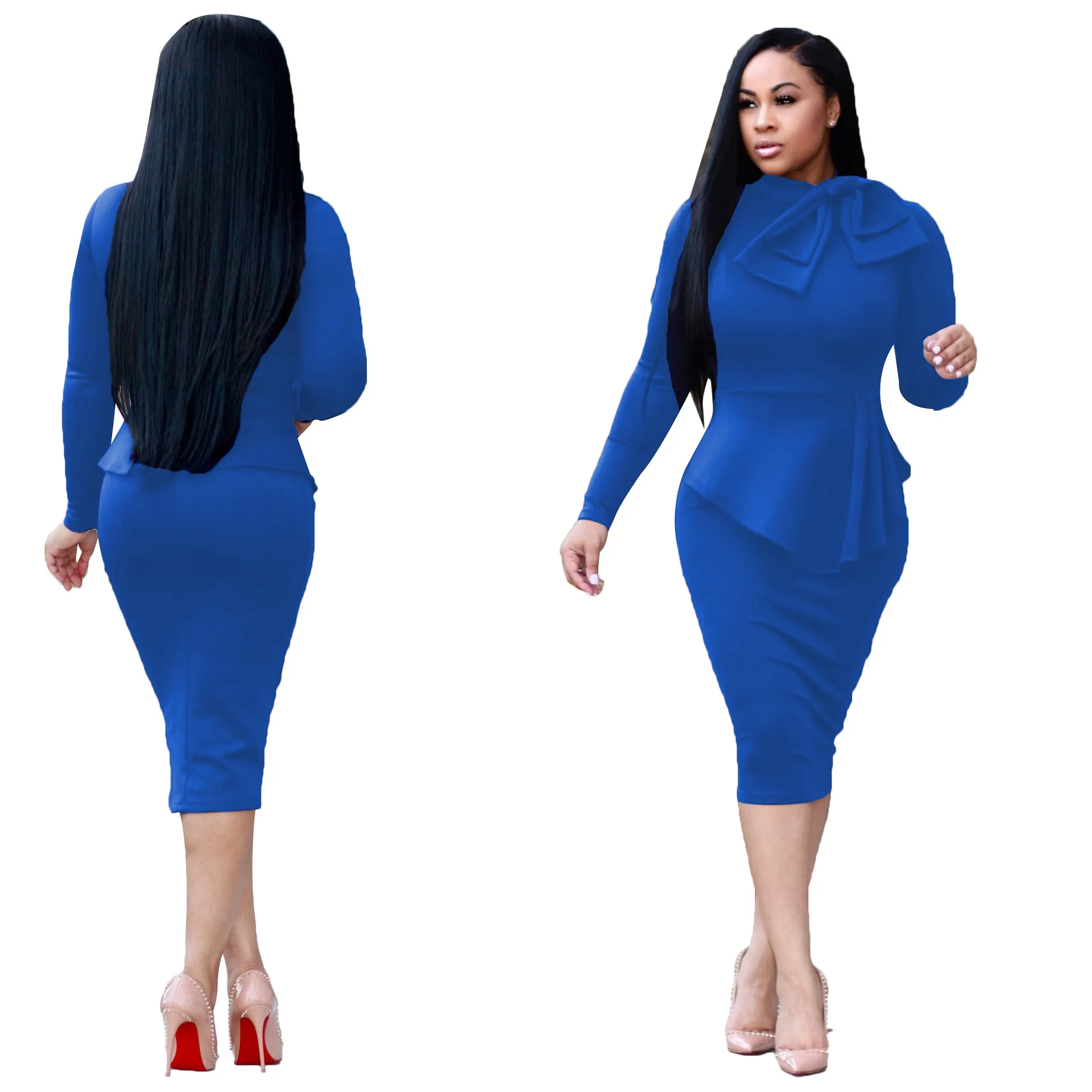 Женский комплект из двух предметов привлекательный асимметричный топ и офисные