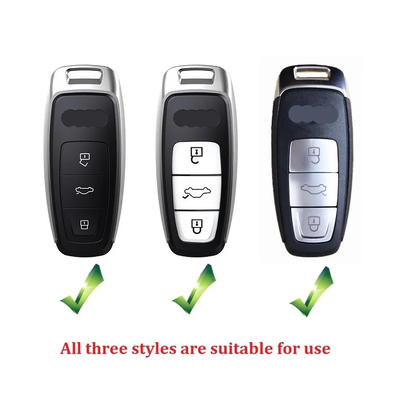 

Zinc Alloy Carbon Fiber Texture New Style Key Case Cover Shell For Audi A3 A4L A5 A6L A7 A8 Q3 Q5L Q7 Q8 RS7Q Car Accessories
