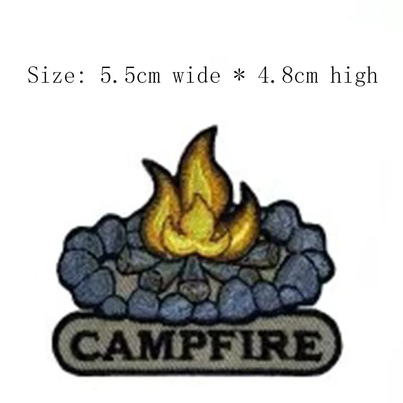 Бесплатная доставка вышитая нашивка для костра 5 см широкая Железная на